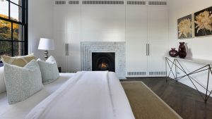 fireplace in house bedroom